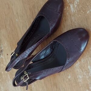 NWOT Brooks Brothers slingbacks - 100% leather, made in Italy - size 6